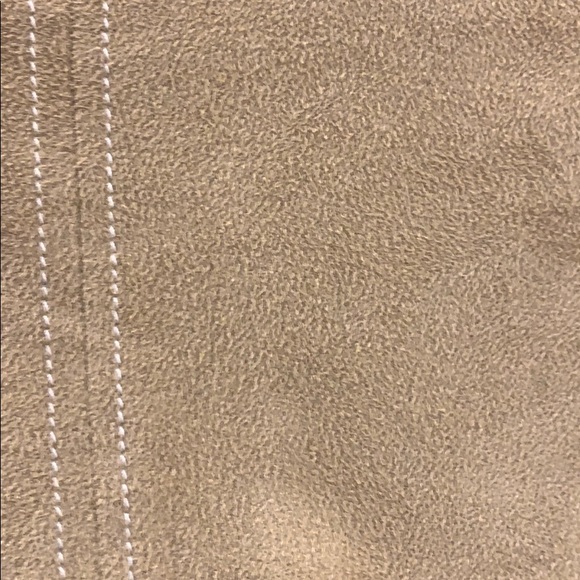 Zara Tan Mixed Suede Top New - Picture 13 of 13